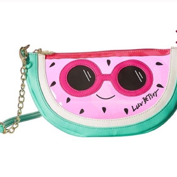 🌺Betsey Johnson watermelon clear crossbody bag. - Picture 2 of 7